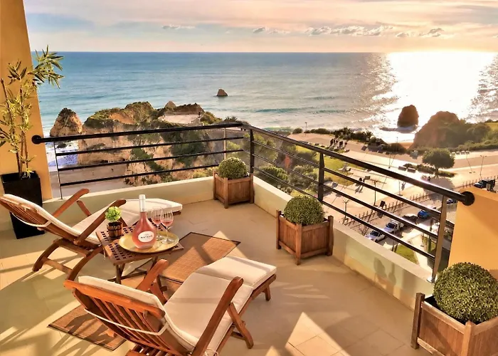 Absolute Beachfront - Huge Panoramic Sea View Balcony & Private Garage Portimão foto